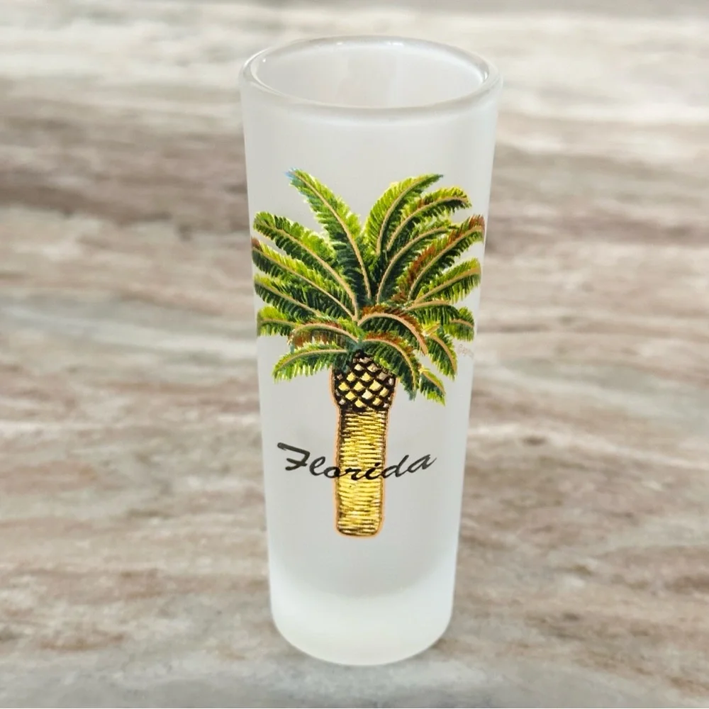 Florida Palm Tree Novelty Shot Glass- Gift - Souvenir